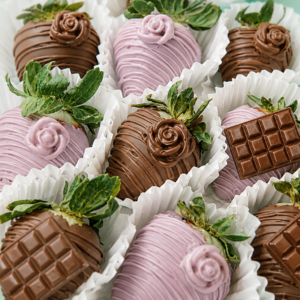 Fresas cubiertas con chocolate